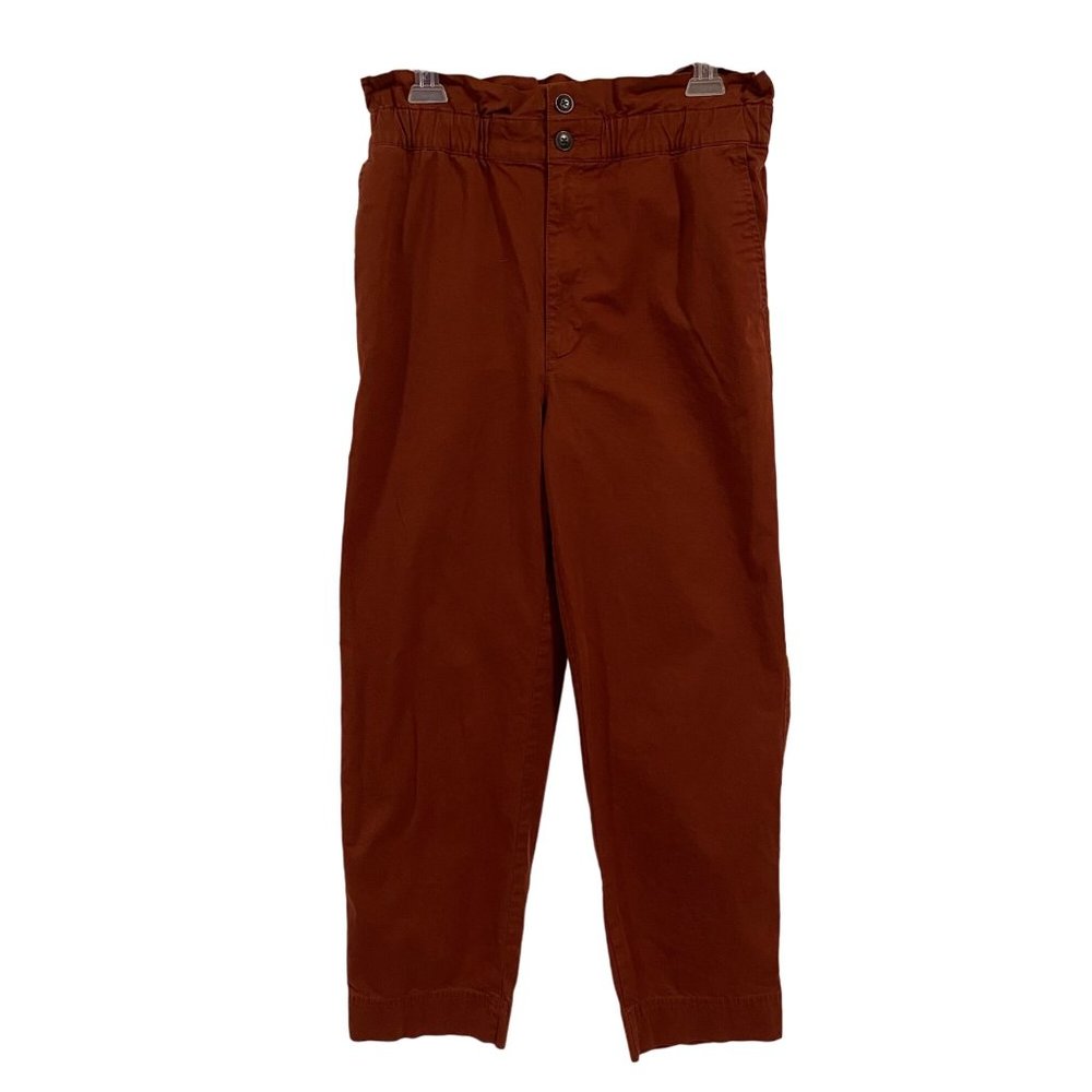 Madewell‎ Paperbag Tapered Pants Rust Orange Size 6